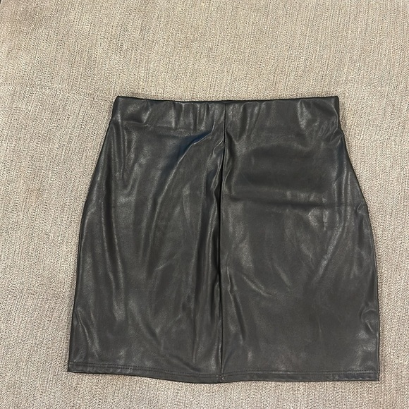 Faux Leather Skirt - Picture 2 of 2